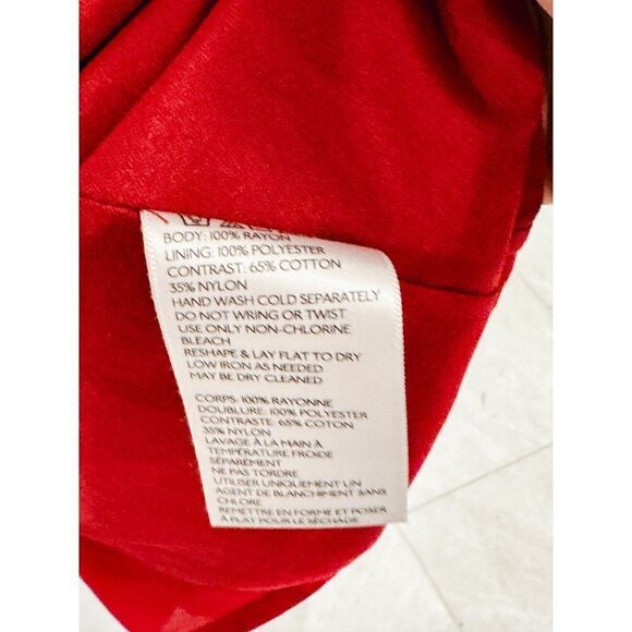 Anthropologie Kimchi Blue Gorgeous Red Dress W/ Lace Back EUC Sz 0 - Picture 4 of 5